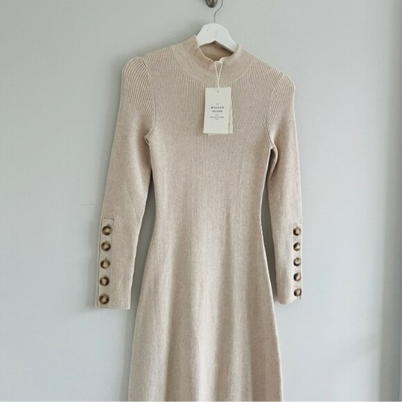 New Sezane Hillary Wool Dress Size Small​ - Picture 3 of 8